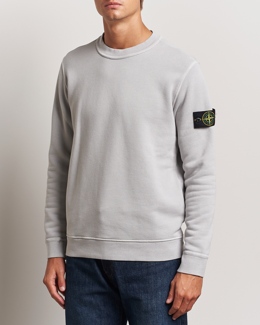 Uomini |  | Stone Island | Old Dyed Cotton Sweatshirt Grey