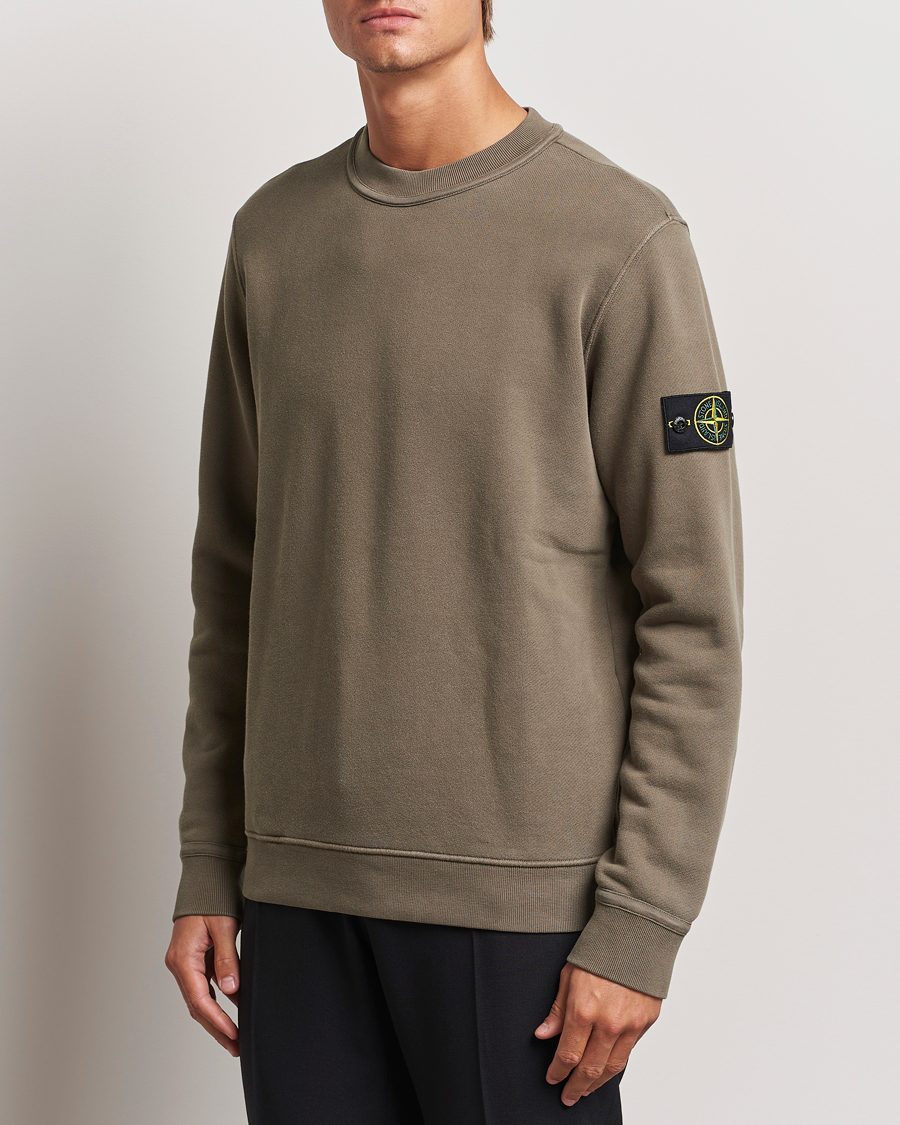 Uomini | Felpe | Stone Island | Old Dyed Cotton Sweatshirt Walnut