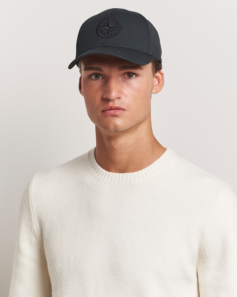 Uomini | Stone Island | Stone Island | Cotton Rep Logo Cap Black