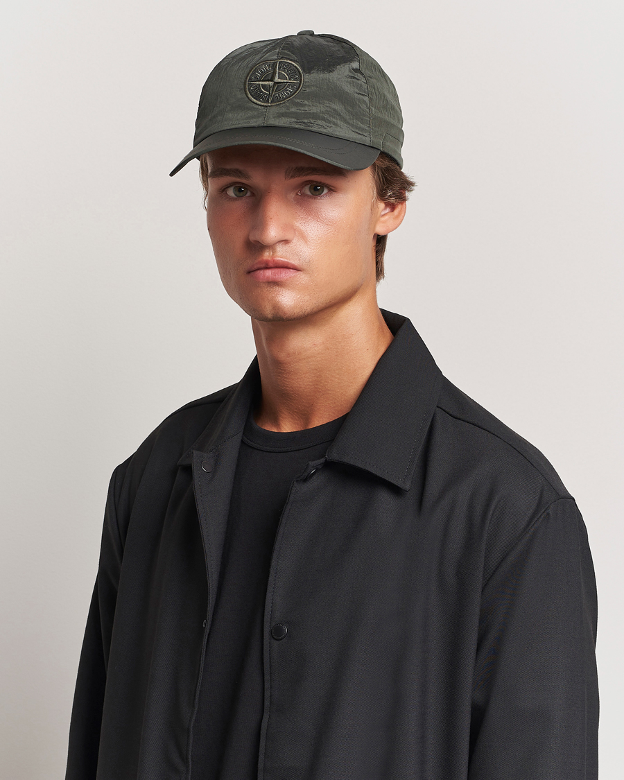 Uomini | Accessori | Stone Island | Nylon Metal Logo Cap Musk