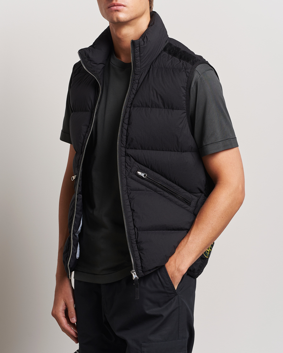 Uomini |  | Stone Island | Nylon Down-TC Vest Black