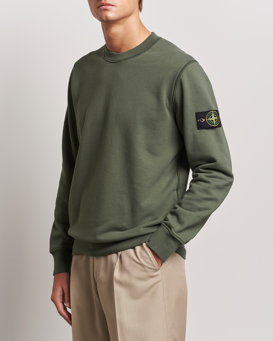 Uomini |  | Stone Island | Garment Dyed Fleece Sweatshirt Musk