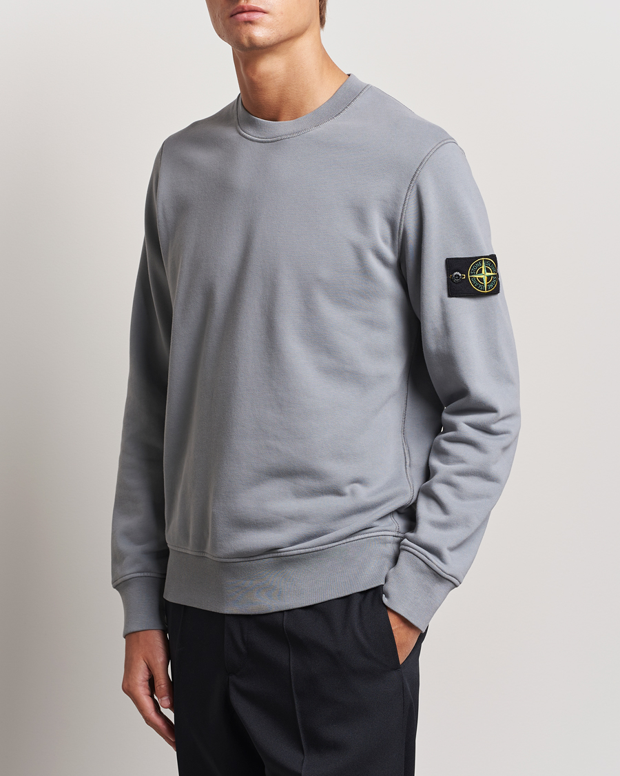 Uomini | Felpe | Stone Island | Garment Dyed Fleece Sweatshirt Grey Green