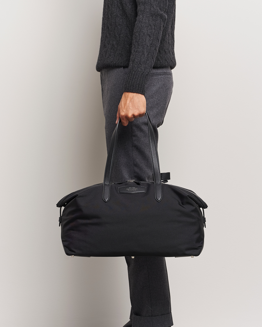 Uomini | Borse per il weekend | Smythson | Canvas Norton Small Travel Bag Black