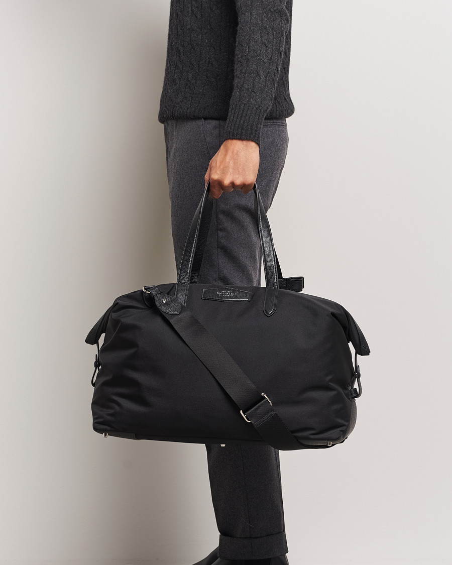 Uomini |  | Smythson | Canvas Norton Travel Bag Black