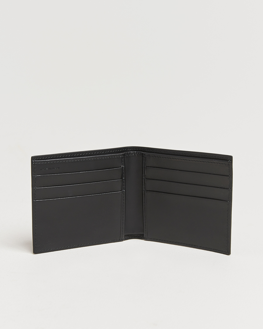 Uomini |  | Smythson | Panama 6 Card Leather Wallet Black