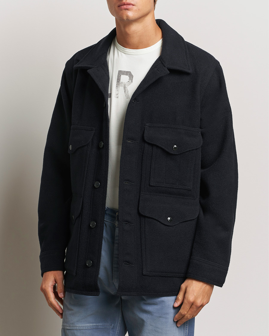 Uomini | Montgomery | Filson | Mackinaw Wool Cruiser Dark Navy