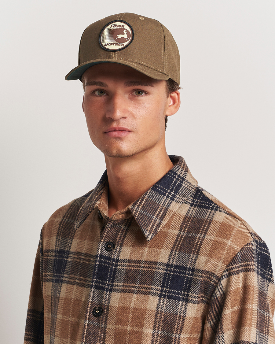 Uomini | American Heritage | Filson | Dry Tin Logger Cap Marsh Olive