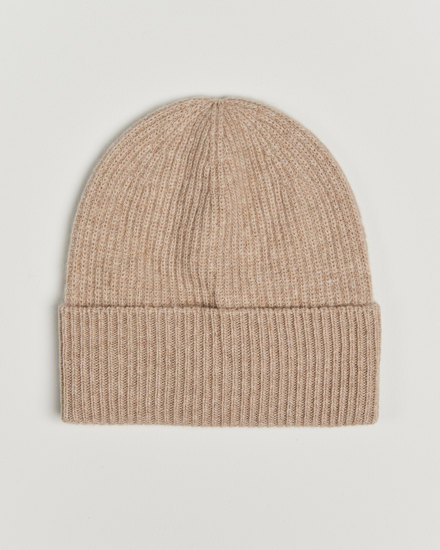 Uomini | Moncler Cashmere Beanie Beige | Moncler | Cashmere Beanie Beige
