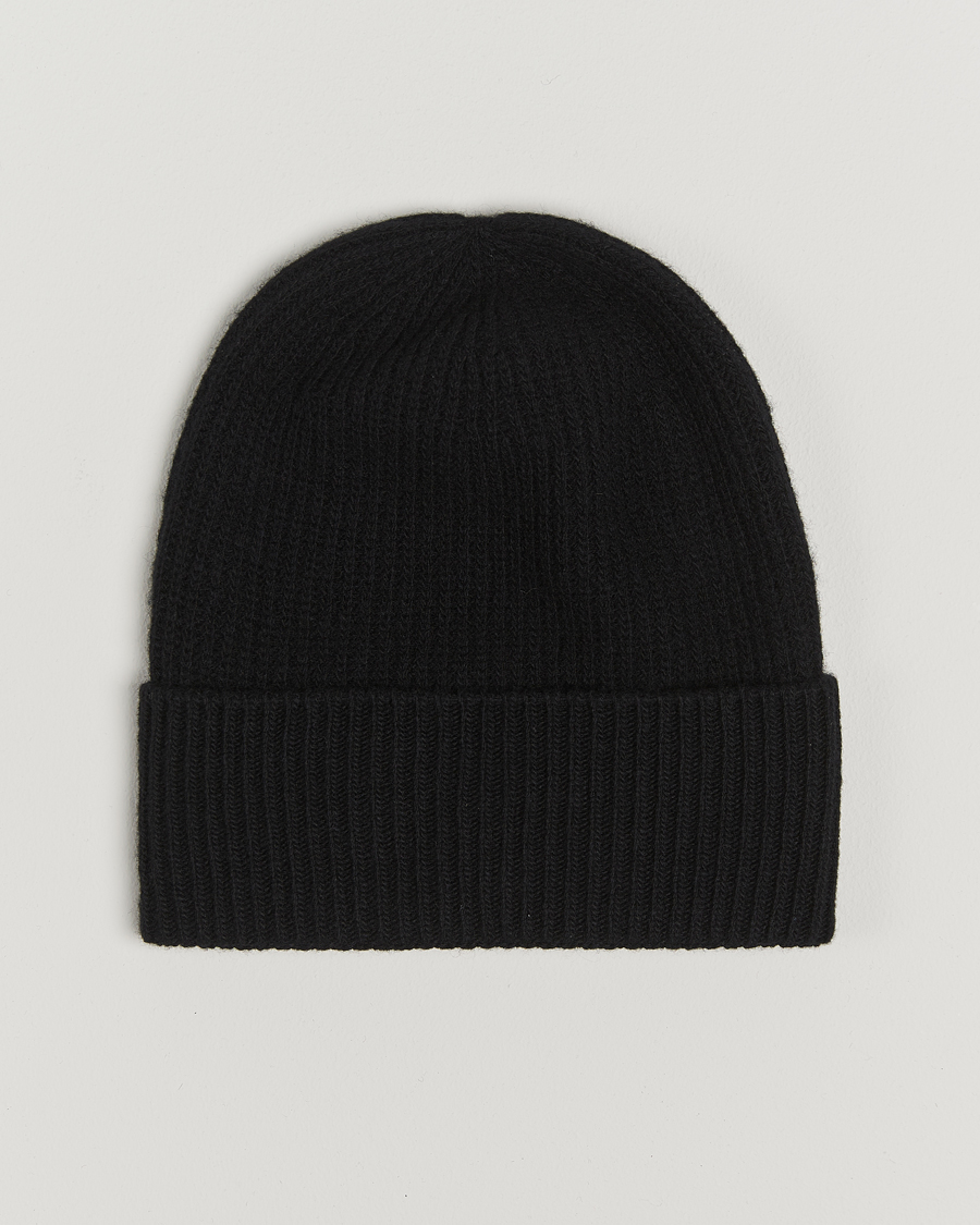 Uomini | Moncler Cashmere Beanie Black | Moncler | Cashmere Beanie Black