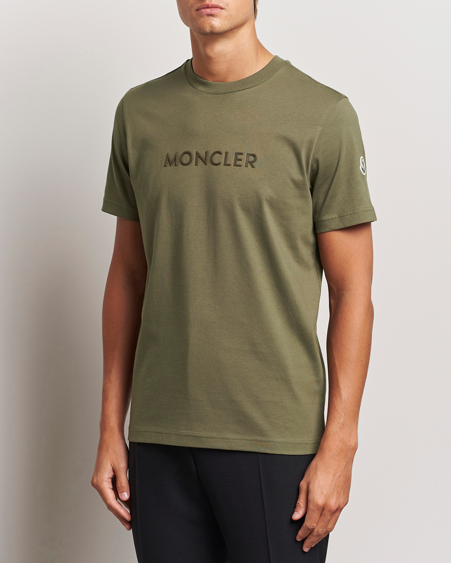 Uomini |  | Moncler | Lettering T-Shirt Military