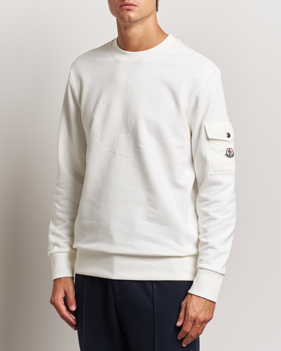 Uomini |  | Moncler | Pocket Sleeve Sweatshirt Off White