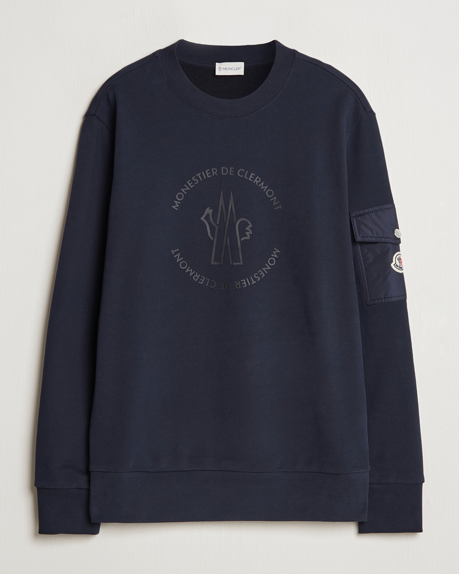 Uomini | Maglieria | Moncler | Pocket Sleeve Sweatshirt Navy
