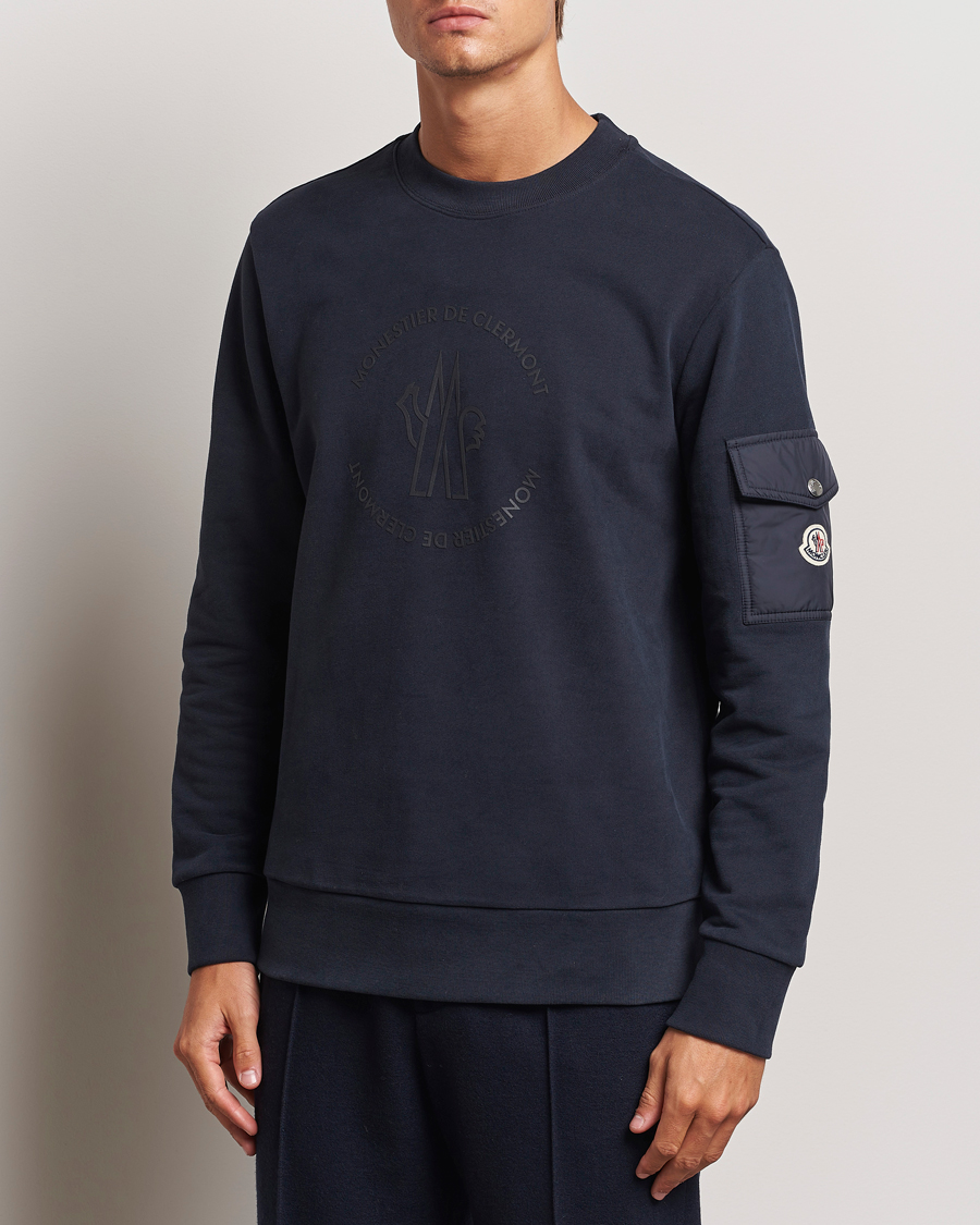 Uomini | Felpe | Moncler | Pocket Sleeve Sweatshirt Navy