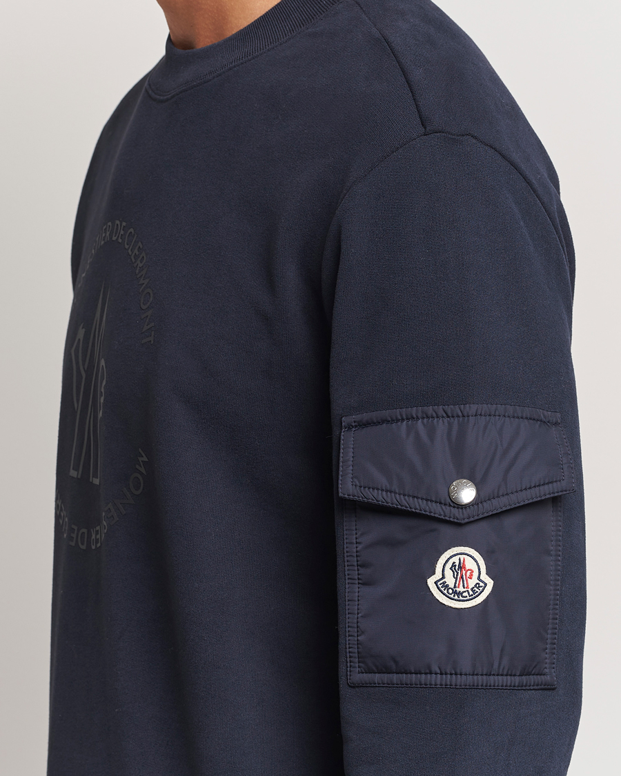 Uomini | Maglieria | Moncler | Pocket Sleeve Sweatshirt Navy