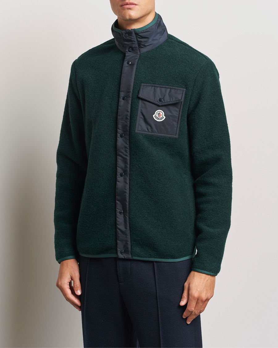 Uomini | Novita' | Moncler | Full Zip Pocket Cardigan Navy