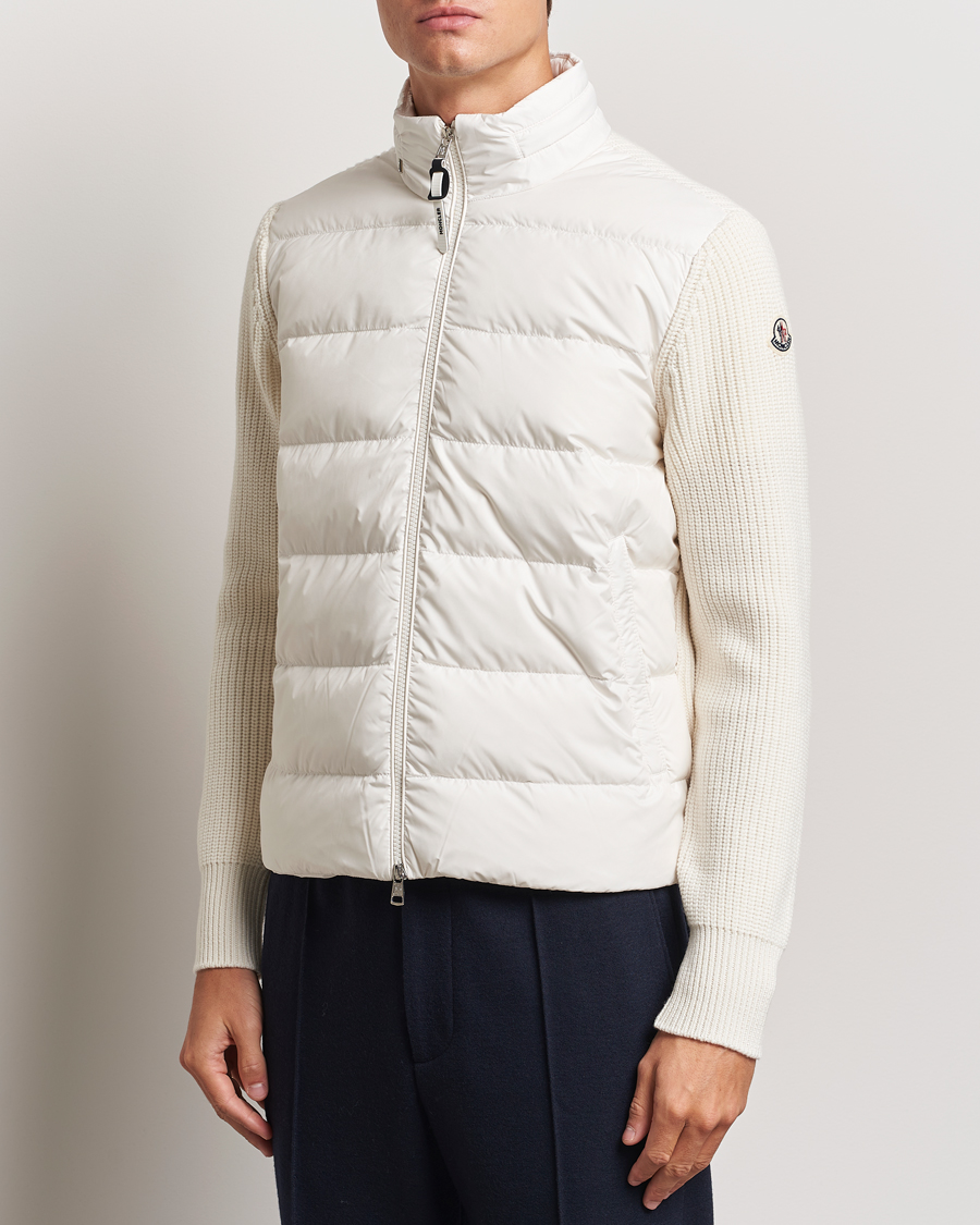 Uomini |  | Moncler | Padded Zip Cardigan Off White