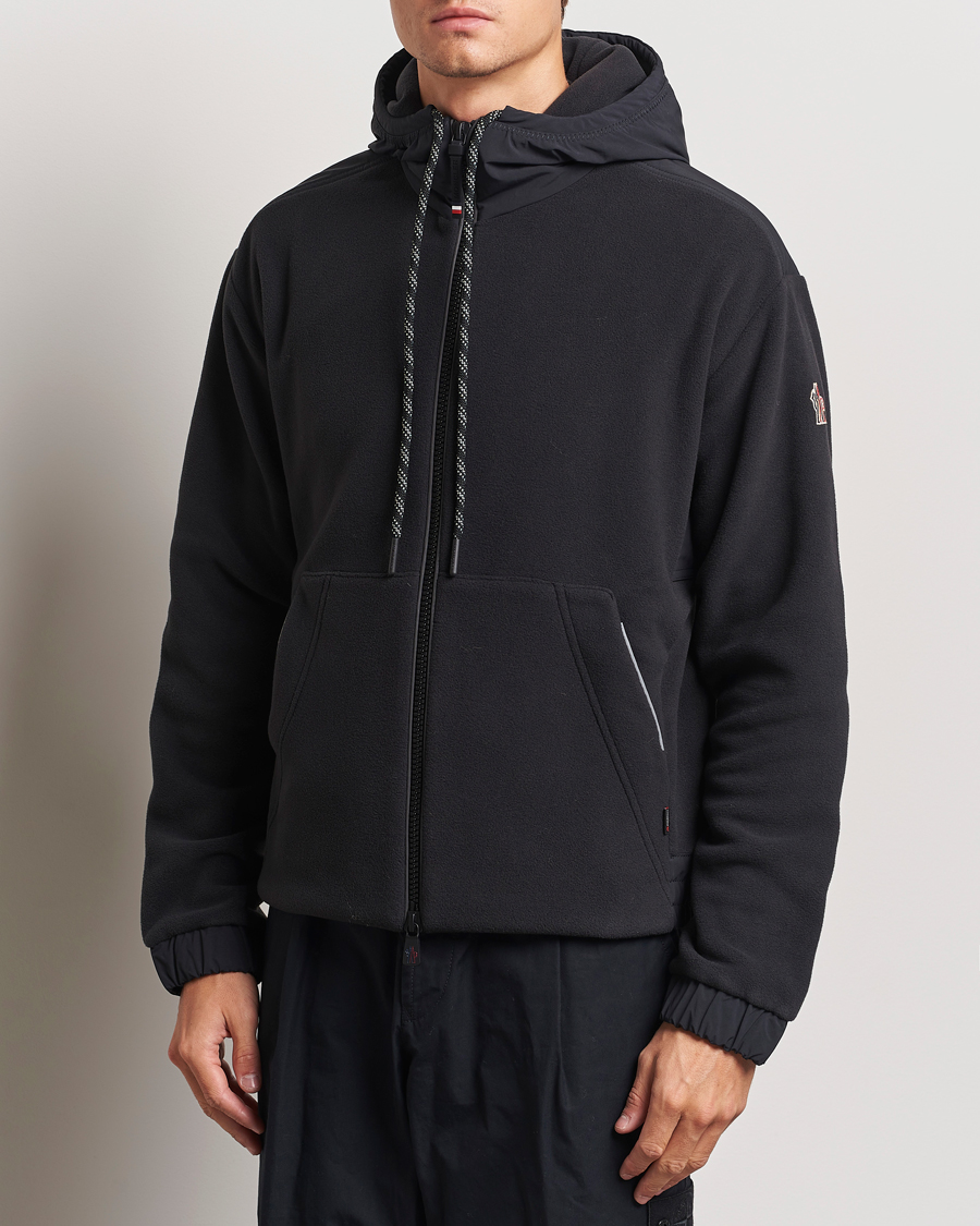 Uomini | Moncler | Moncler Grenoble | Fleece Full Zip Cardigan Black