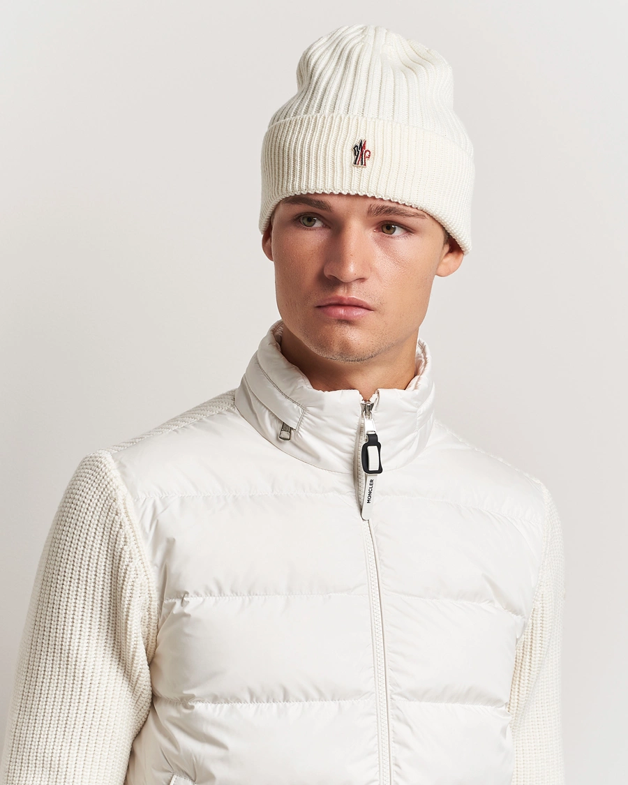 Uomini | Moncler Grenoble Beretto Beanie Off White | Moncler Grenoble | Beretto Beanie Off White