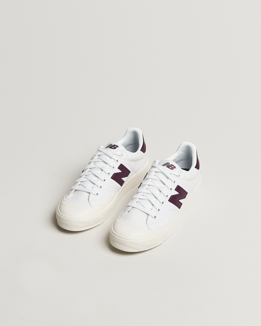 Uomini | New Balance | New Balance | B100 Sneakers White/Burgundy