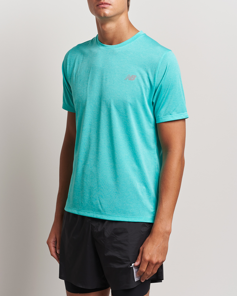 Uomini | New Balance Running | New Balance Running | Athletics Run T-Shirt Cyber Jade