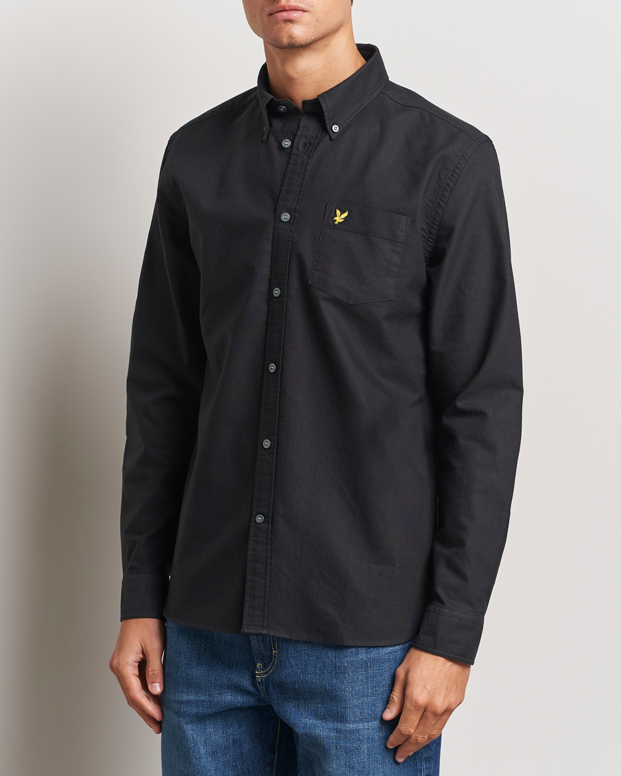 Uomini |  | Lyle & Scott | Lightweight Oxford Shirt Jet Black