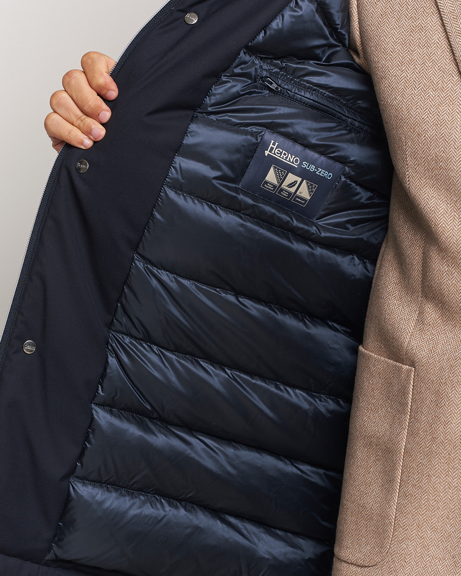 Uomini | Giacche | Herno | Waterproof Coat Navy