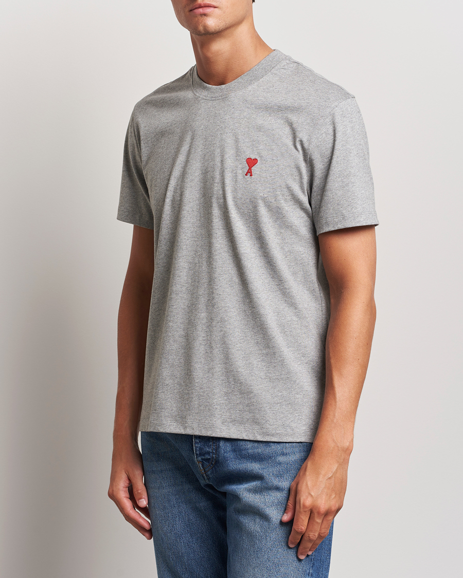 Uomini | Contemporary Creators | AMI | Heart Logo T-Shirt Heather Grey