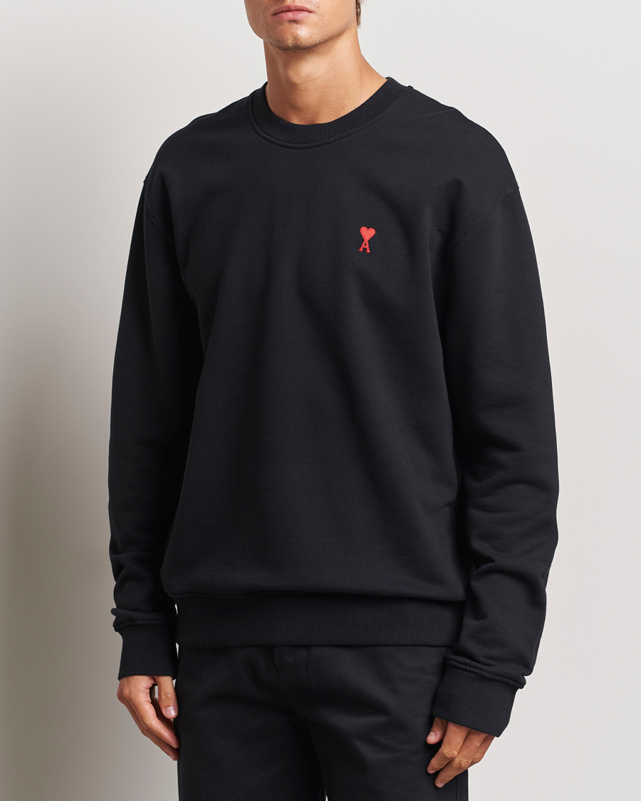 Uomini |  | AMI | Heart Logo Sweatshirt Black