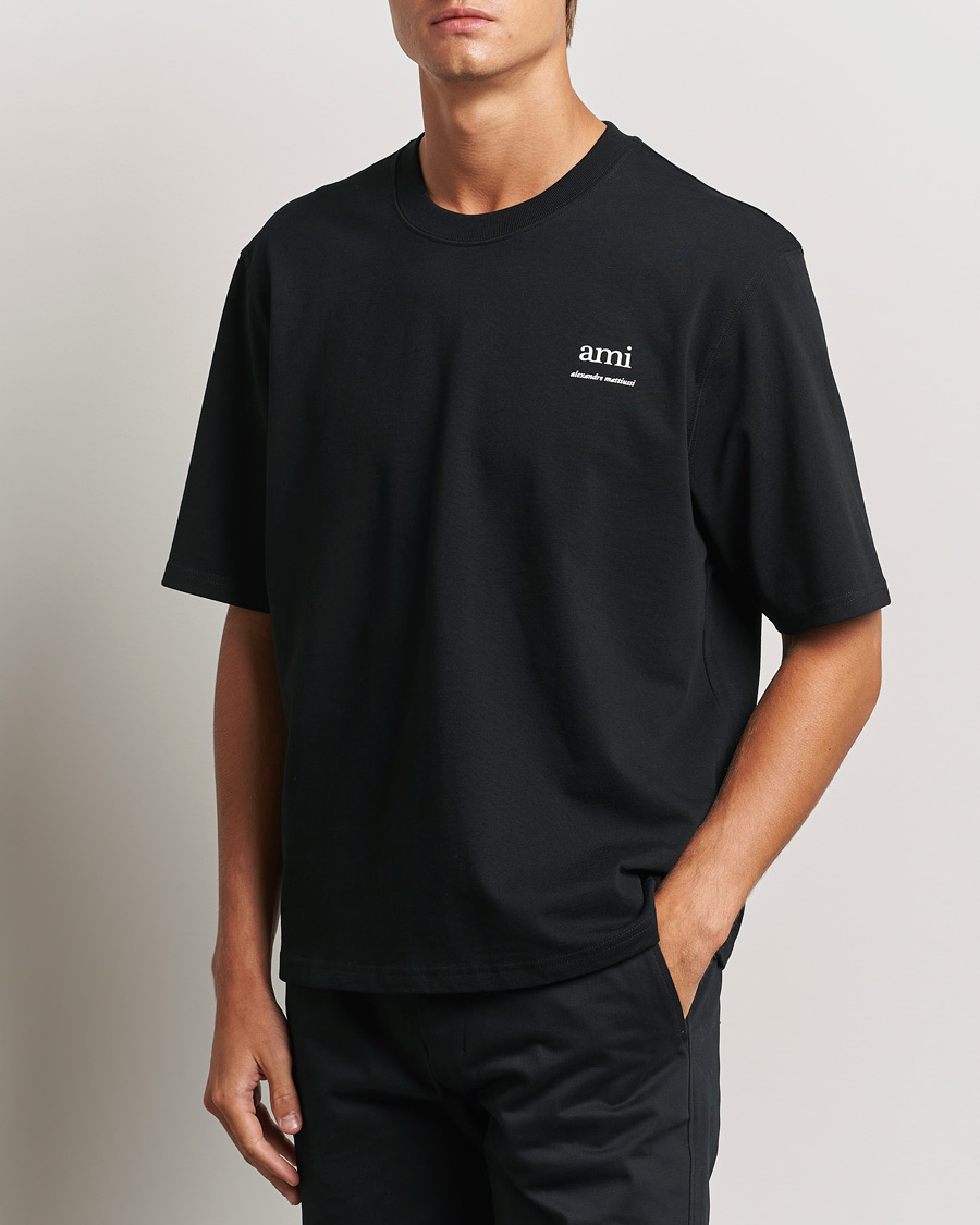 Uomini | T-shirt | AMI | Logo T-Shirt Black