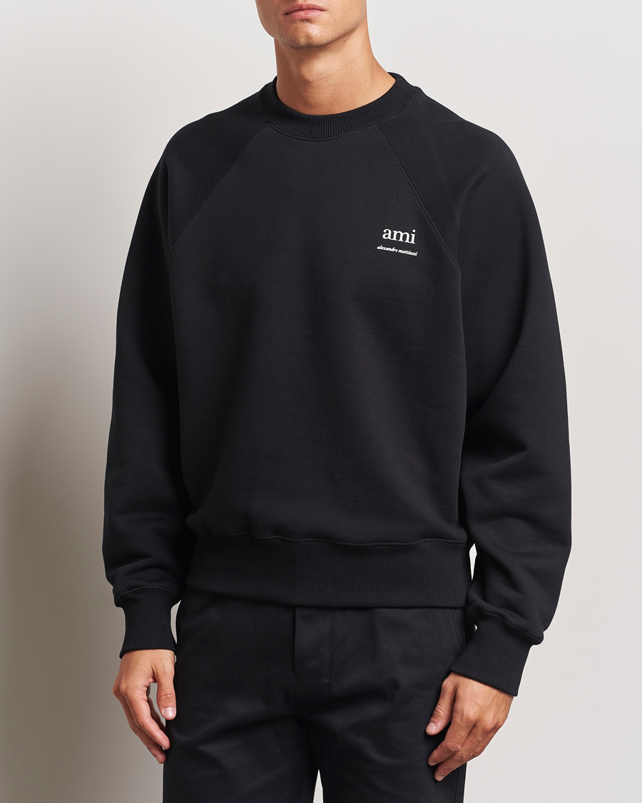 Uomini |  | AMI | Logo Sweatshirt Black