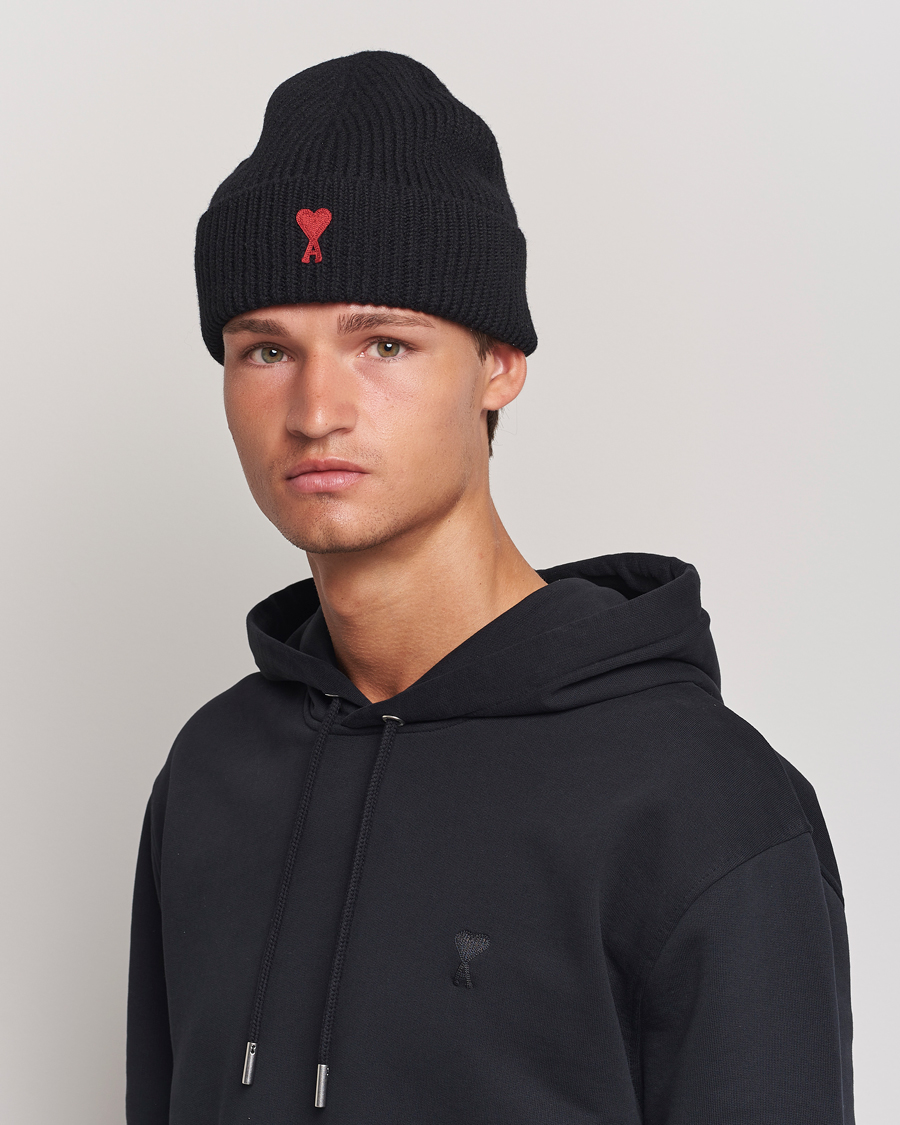 Uomini | Contemporary Creators | AMI | Heart Logo Beanie Black