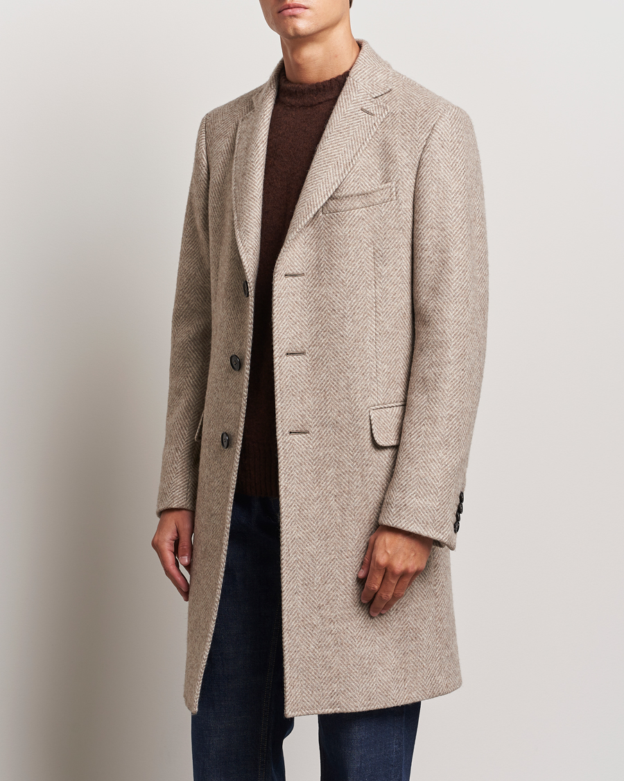 Uomini | Zegna | Zegna | Wool/Cashmere Double Breasted Coat Beige