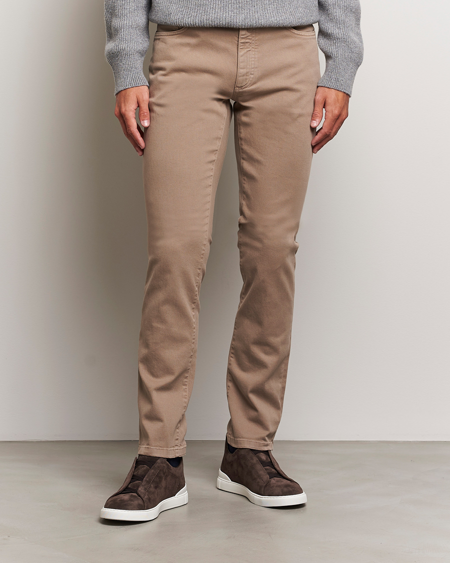 Uomini |  | Zegna | 5-Pocket Comfort Denim Pants Beige