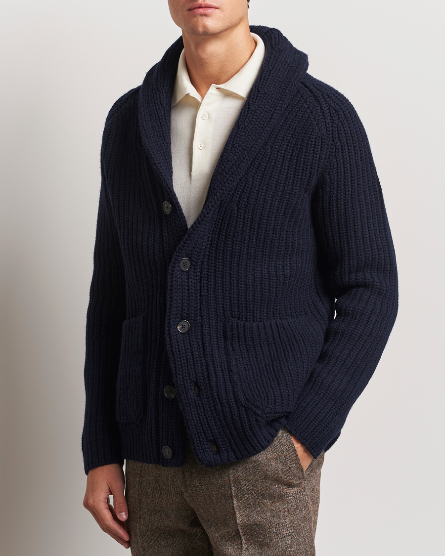 Uomini |  | Zanone | Shawl Collar Cardigan Navy