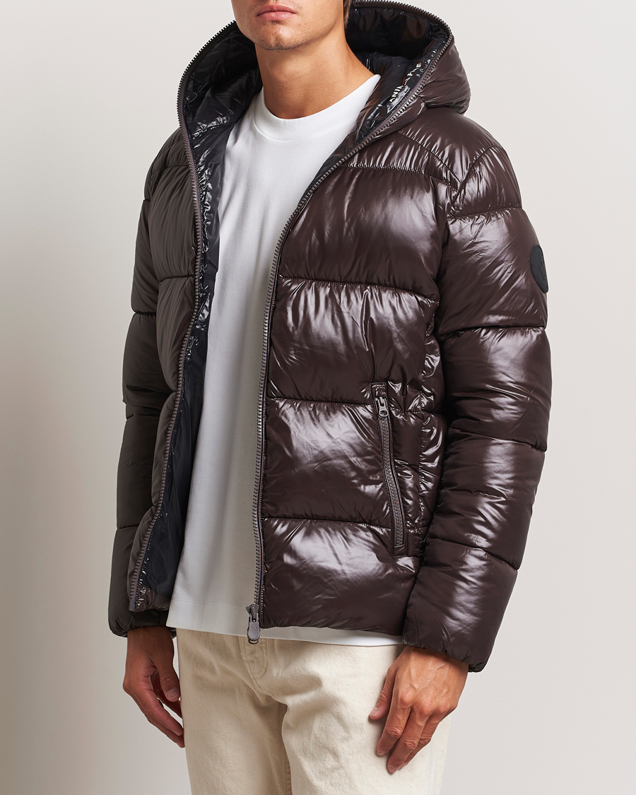 Uomini | Save The Duck | Save The Duck | Edgard Padded Puffer Brown Black