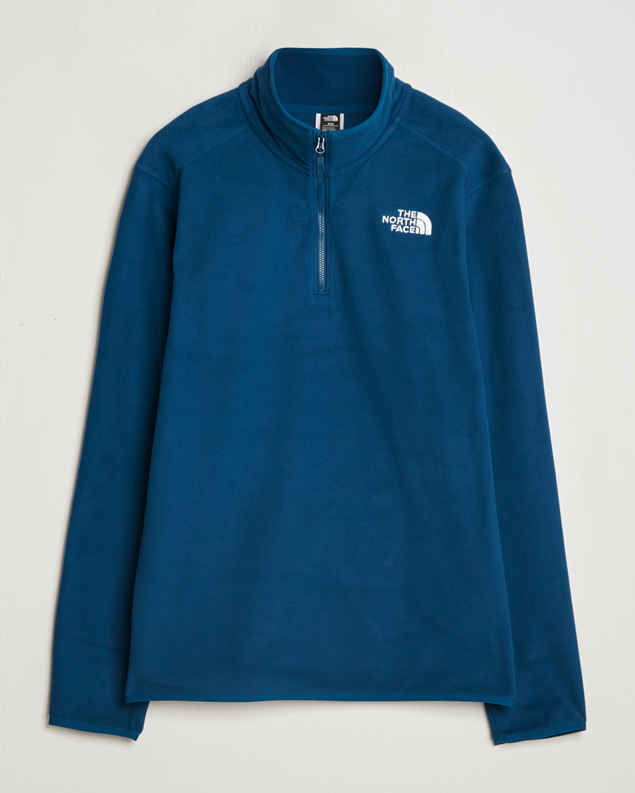 Uomini | Maglieria | The North Face | 100 Glacier Fleece 1/4 Zip Midnight Petrol