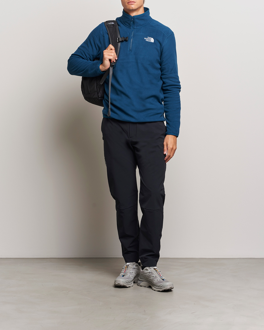 Uomini | Maglieria | The North Face | 100 Glacier Fleece 1/4 Zip Midnight Petrol