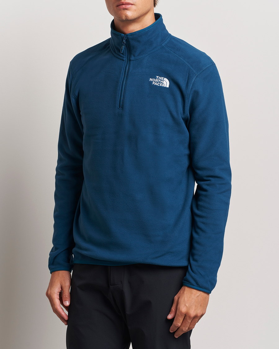 Uomini | The North Face | The North Face | 100 Glacier Fleece 1/4 Zip Midnight Petrol