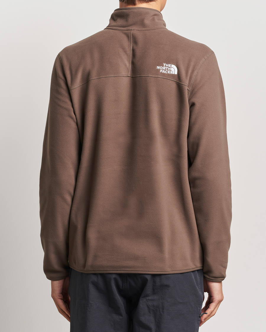 Uomini | Maglieria | The North Face | 100 Glacier Fleece 1/4 Zip Dark Brown