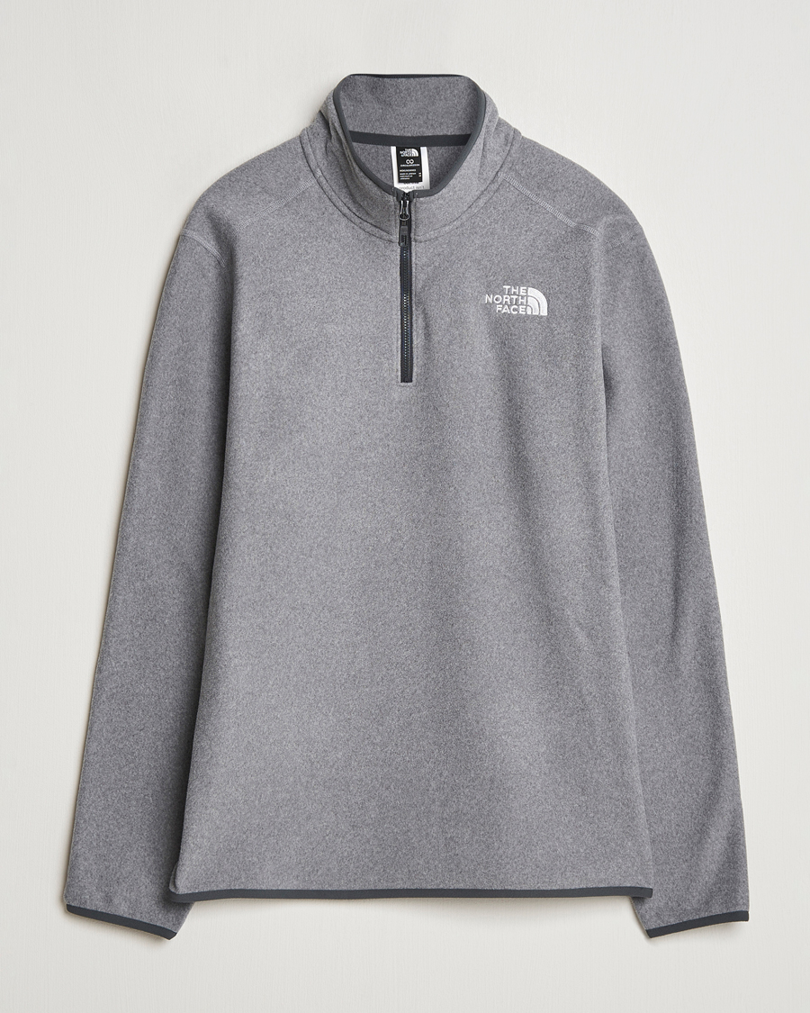 Uomini | Maglieria | The North Face | 100 Glacier Fleece 1/4 Zip Grey Heather