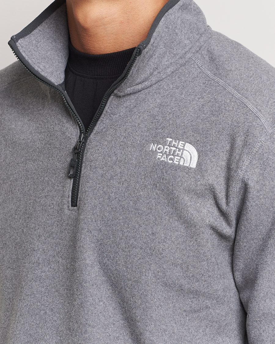 Uomini | Maglieria | The North Face | 100 Glacier Fleece 1/4 Zip Grey Heather