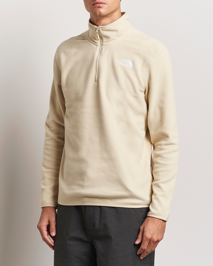 Uomini |  | The North Face | 100 Glacier Fleece 1/4 Zip Gravel