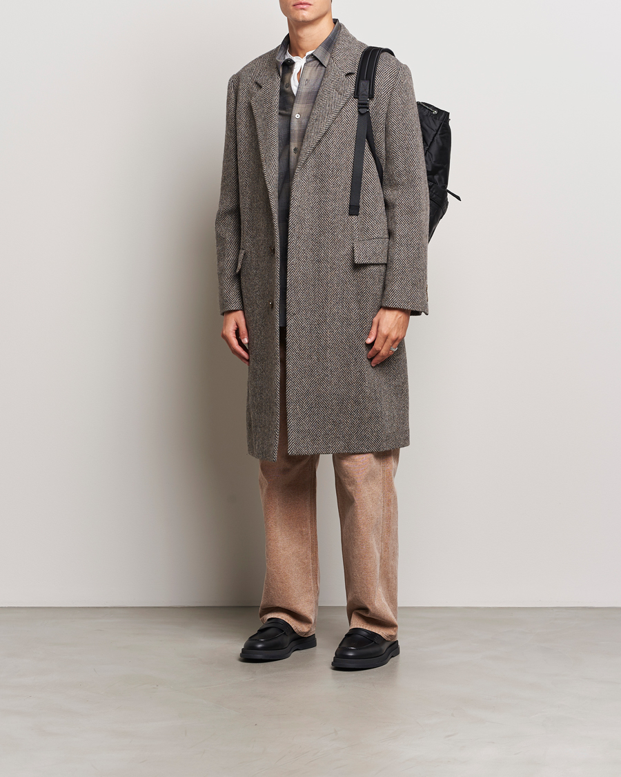 Uomini | Giacche | Auralee | Wool Tweed Chesterfield Coat Khaki