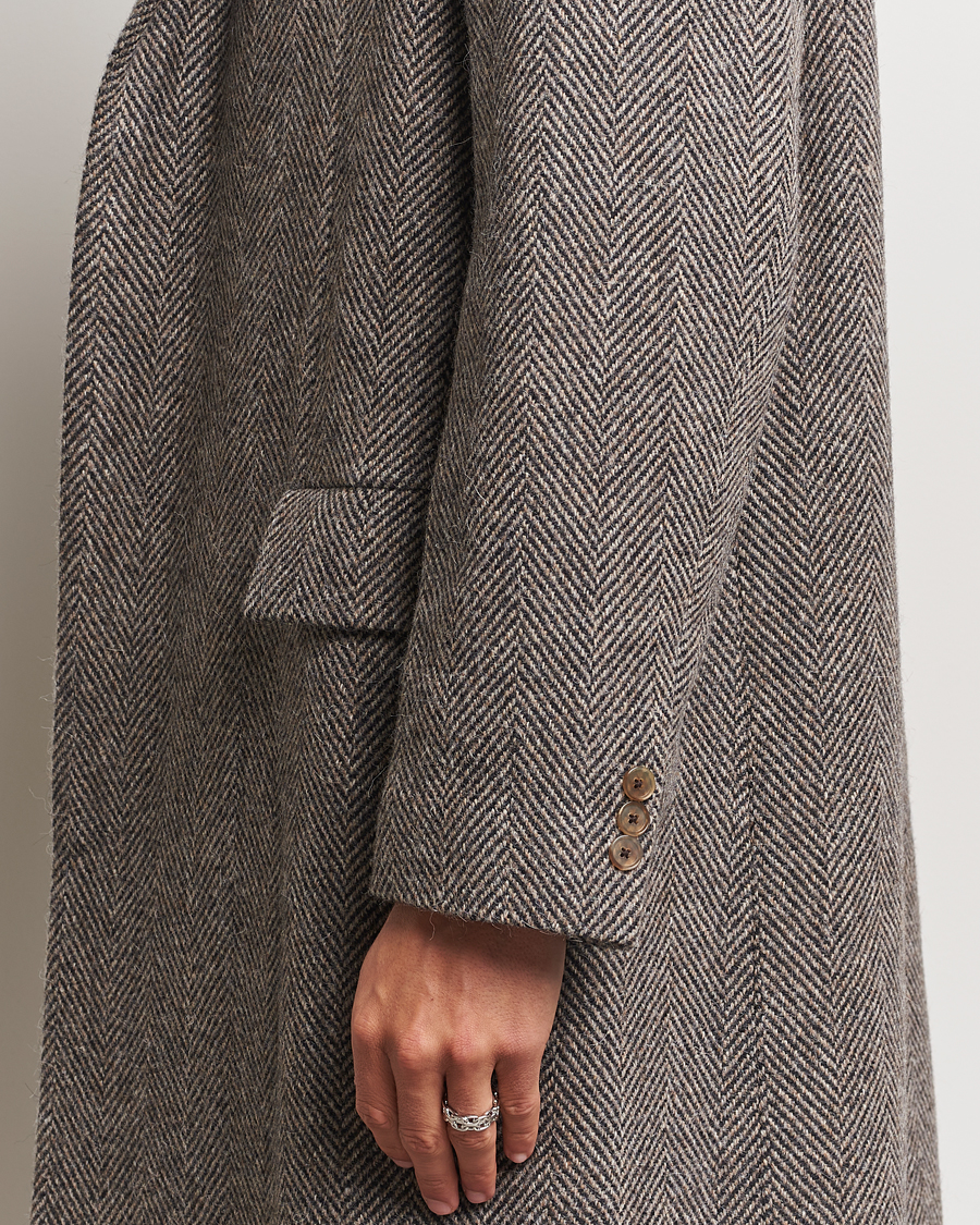 Uomini | Giacche | Auralee | Wool Tweed Chesterfield Coat Khaki
