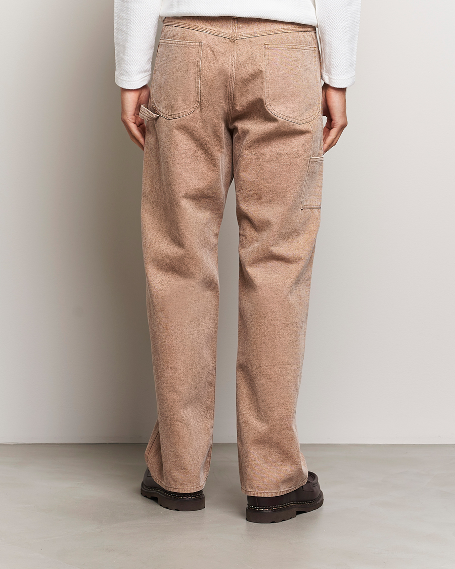 Uomini | Pantaloni | Auralee | Washed Canvas Pants Light Brown