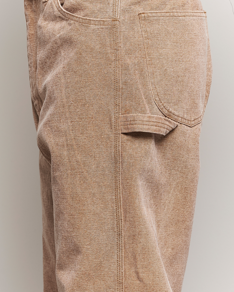Uomini | Pantaloni | Auralee | Washed Canvas Pants Light Brown