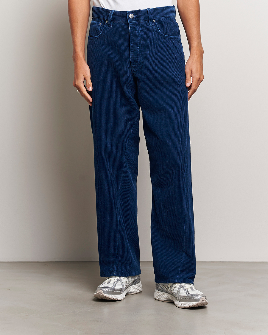 Uomini | Pantaloni | Sunflower | Wide Twist Corduroy Pants Indigo