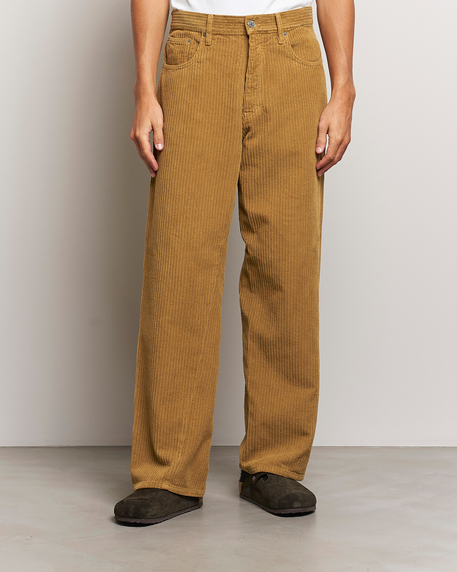 Uomini | Pantaloni a coste | Sunflower | Wide Twist Corduroy Pants Ochre