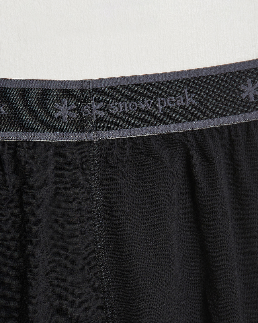 Uomini |  | Snow Peak | Merino Wool Tights Black